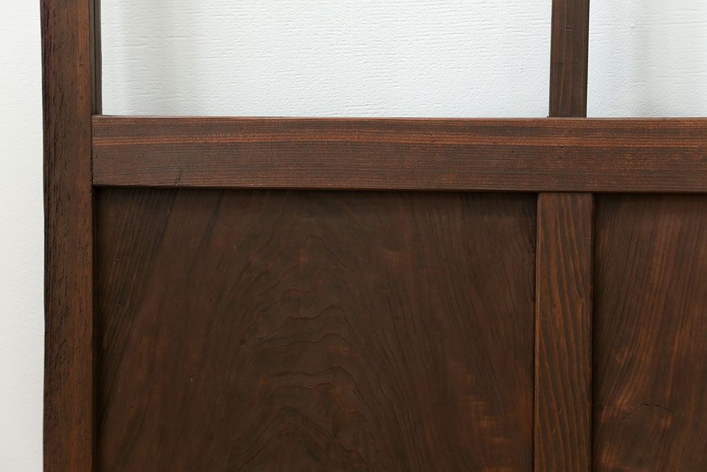 古民具・骨董 アンティークガラス戸一枚　(4)　(引き戸、和風建具)