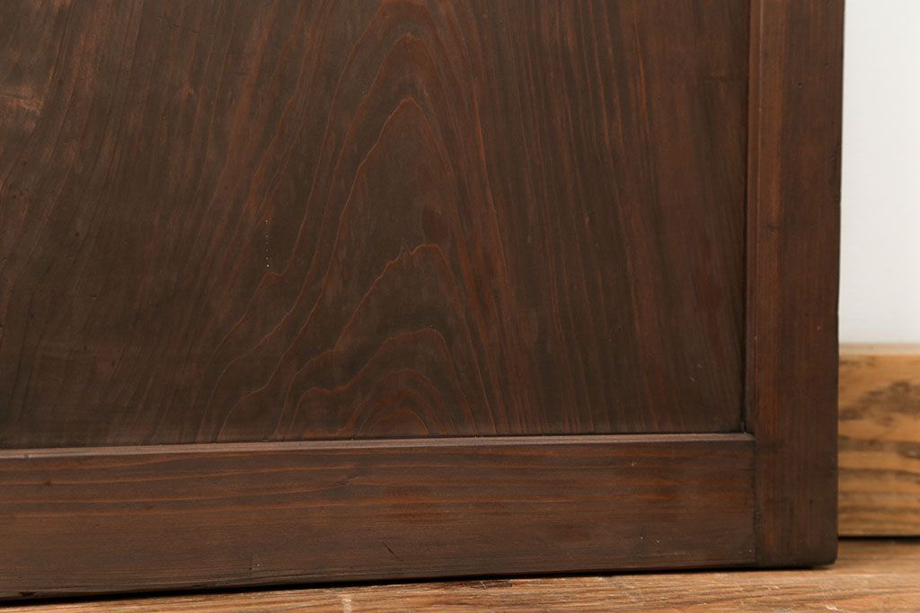 古民具・骨董 アンティークガラス戸一枚　(4)　(引き戸、和風建具)