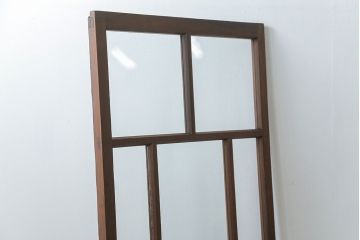 古民具・骨董 アンティークガラス戸一枚(5)　(引き戸、和風建具)