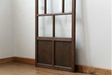 古民具・骨董 アンティークガラス戸一枚(5)　(引き戸、和風建具)