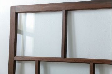 古民具・骨董 アンティークガラス戸一枚(5)　(引き戸、和風建具)