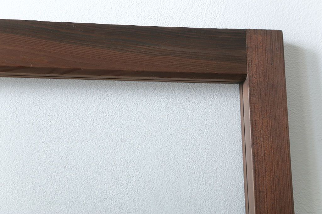 古民具・骨董 アンティークガラス戸一枚(5)　(引き戸、和風建具)