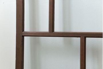 古民具・骨董 アンティークガラス戸一枚(5)　(引き戸、和風建具)