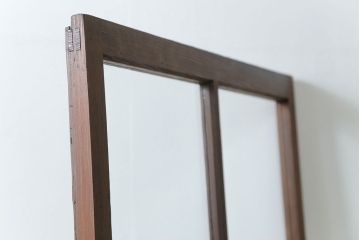 古民具・骨董 アンティークガラス戸一枚(5)　(引き戸、和風建具)