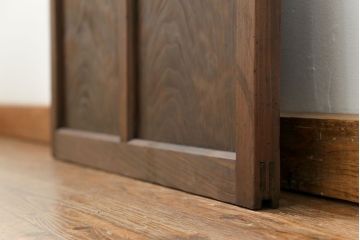 古民具・骨董 アンティークガラス戸一枚(5)　(引き戸、和風建具)