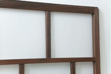 古民具・骨董 アンティークガラス戸一枚(5)　(引き戸、和風建具)