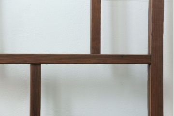 古民具・骨董 アンティークガラス戸一枚(5)　(引き戸、和風建具)