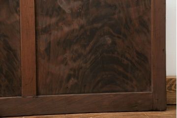 古民具・骨董 アンティークガラス戸一枚(5)　(引き戸、和風建具)