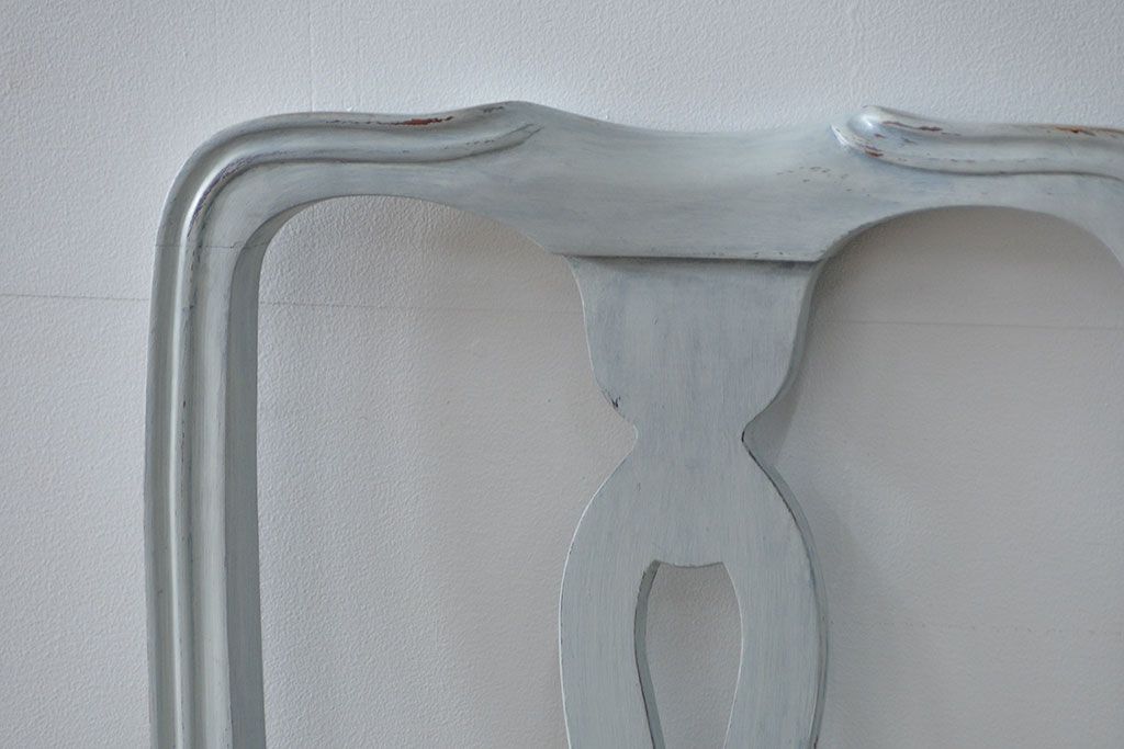 ヴィンテージ家具　海外ビンテージ　アンティークペイント仕上げ　かわいいアームチェア(1)(椅子、イス)