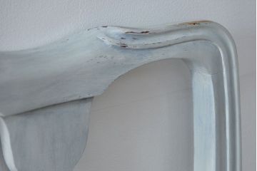 ヴィンテージ家具　海外ビンテージ　アンティークペイント仕上げ　かわいいアームチェア(1)(椅子、イス)