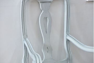 ヴィンテージ家具　海外ビンテージ　アンティークペイント仕上げ　かわいいアームチェア(1)(椅子、イス)