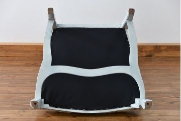 ヴィンテージ家具　海外ビンテージ　アンティークペイント仕上げ　かわいいアームチェア(1)(椅子、イス)