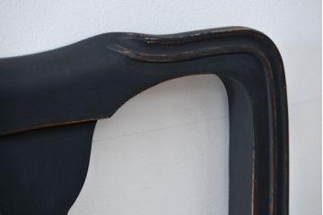 ヴィンテージ家具　海外ビンテージ　アンティークペイント仕上げ　かわいいアームチェア(2)(椅子、イス)