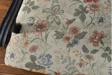 ヴィンテージ家具　海外ビンテージ　アンティークペイント仕上げ　かわいいアームチェア(2)(椅子、イス)