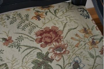 ヴィンテージ家具　海外ビンテージ　アンティークペイント仕上げ　かわいいアームチェア(2)(椅子、イス)