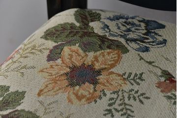 ヴィンテージ家具　海外ビンテージ　アンティークペイント仕上げ　かわいいアームチェア(2)(椅子、イス)