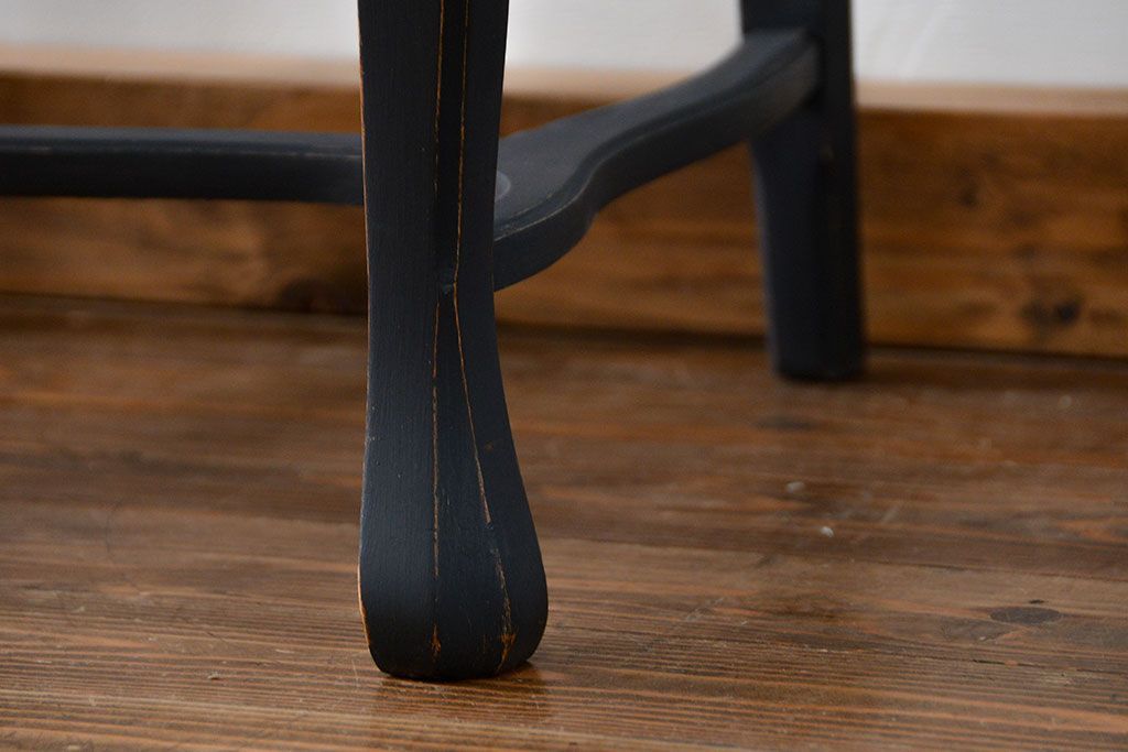 ヴィンテージ家具　海外ビンテージ　アンティークペイント仕上げ　かわいいアームチェア(2)(椅子、イス)