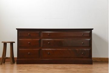 中古　松本民芸家具　E-33型ローチェスト　定価約34万円