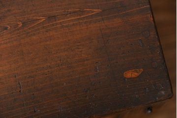 アンティーク家具　和製アンティーク　モールガラス入り!小振りな書類棚(収納棚)