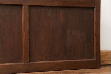 昭和レトロ　すりガラス入り!変わり型ガラス戸2枚セット(建具・引き戸)