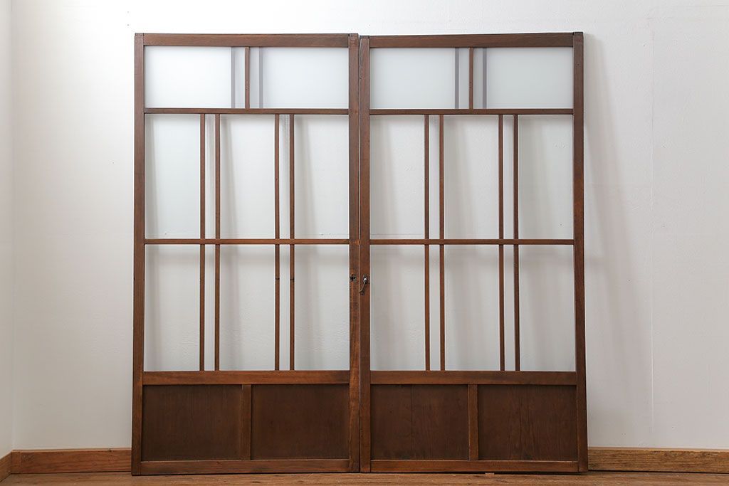 昭和のすりガラス扉 公式】アンティーク家具ラフジュ工房商品詳細ページ昭和レトロ