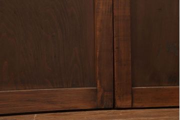 昭和レトロ　すりガラス入り!変わり型ガラス戸2枚セット(建具・引き戸)