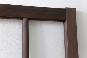 古民具・骨董 上質な作り込みの高級ガラス戸　2枚セット　(建具、引き戸)