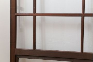 古民具・骨董 上質な作り込みの高級ガラス戸　2枚セット　(建具、引き戸)