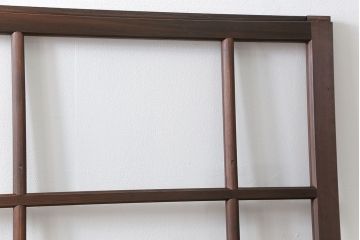 古民具・骨董 上質な作り込みの高級ガラス戸　2枚セット　(建具、引き戸)