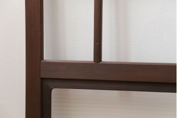 古民具・骨董 上質な作り込みの高級ガラス戸　2枚セット　(建具、引き戸)