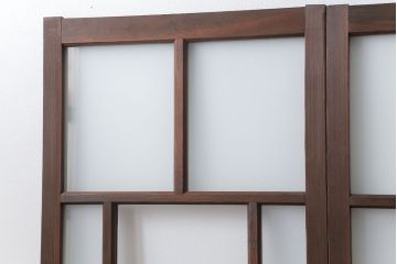 アンティーク 大正ロマン　細身の上質なガラス戸　2枚セット(引き戸)