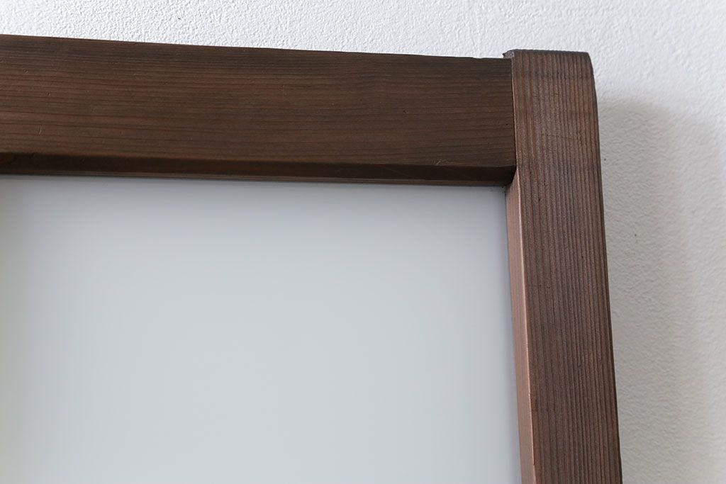 アンティーク 大正ロマン　細身の上質なガラス戸　2枚セット(引き戸)