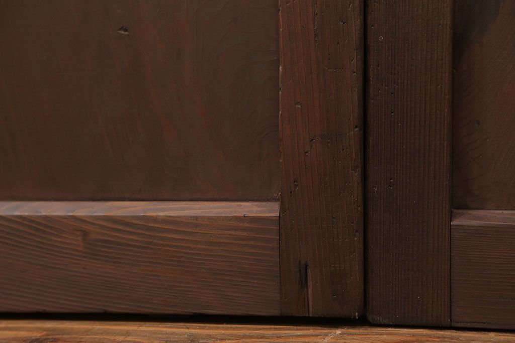 アンティーク 大正ロマン　細身の上質なガラス戸　2枚セット(引き戸)