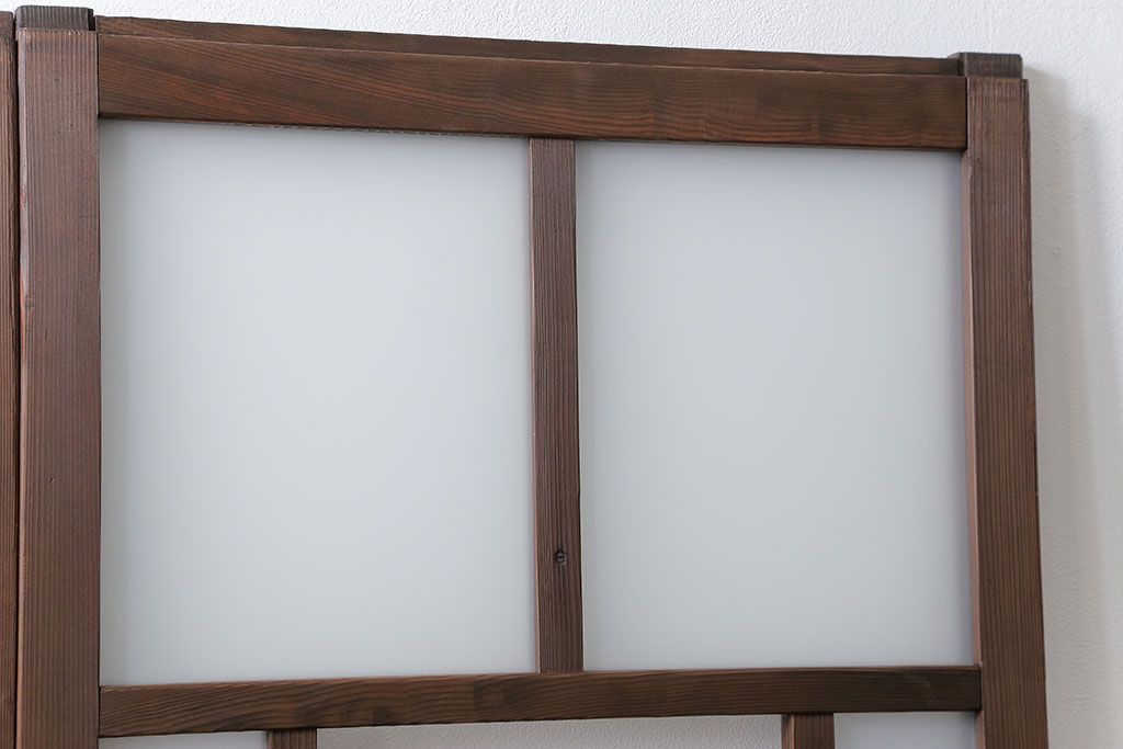 アンティーク 大正ロマン　細身の上質なガラス戸　2枚セット(引き戸)