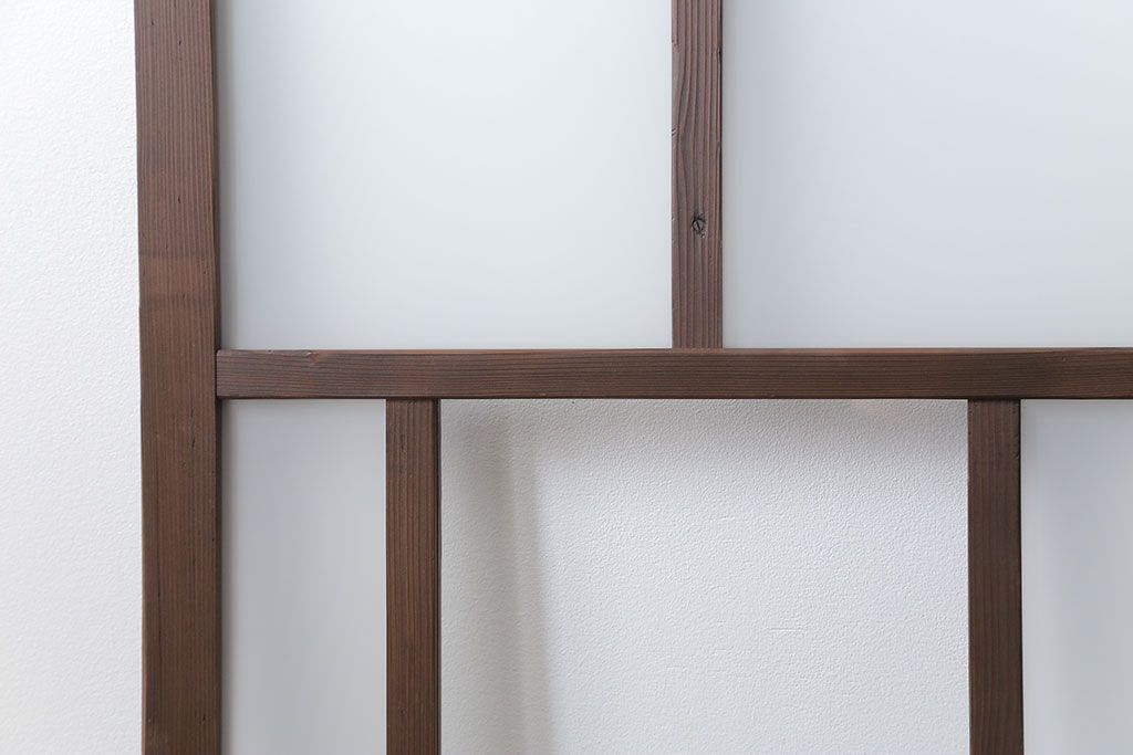 アンティーク 大正ロマン　細身の上質なガラス戸　2枚セット(引き戸)