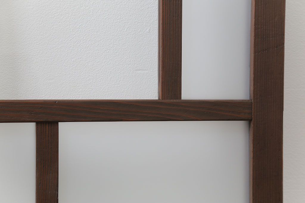 アンティーク 大正ロマン　細身の上質なガラス戸　2枚セット(引き戸)