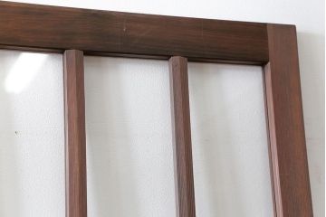 昭和レトロ 背の高いシンプルなガラス戸　2枚セット(引き戸)