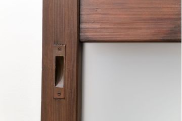 昭和レトロ 背の高いシンプルなガラス戸　2枚セット(引き戸)