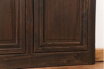 大正ロマン 古い商店の背の高いダイヤガラス引き戸　2枚セット(ガラス戸、建具)