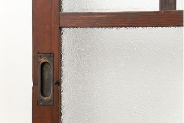 大正ロマン 古い商店の背の高いダイヤガラス引き戸　2枚セット(ガラス戸、建具)