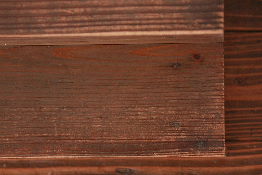 アンティーク家具　アンティーク 古い木味の簡素で小さな飾り棚　2個セット　(陳列棚)