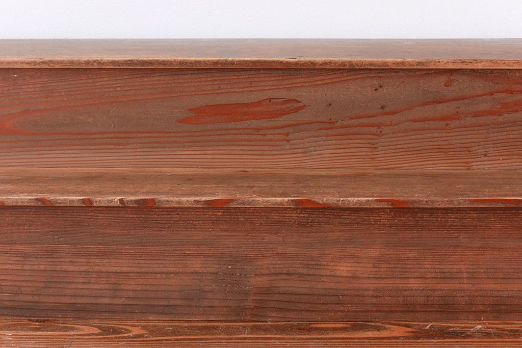 アンティーク家具　アンティーク 古い木味の簡素で小さな飾り棚　2個セット　(陳列棚)