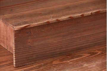 アンティーク家具　アンティーク 古い木味の簡素で小さな飾り棚　2個セット　(陳列棚)