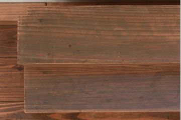 アンティーク家具　アンティーク 古い木味の簡素で小さな飾り棚　2個セット　(陳列棚)