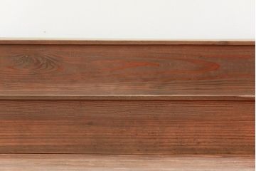 アンティーク家具　アンティーク 古い木味の簡素で小さな飾り棚　2個セット　(陳列棚)