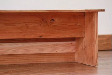 アンティーク家具　アンティーク 古い木味の簡素で小さな飾り棚　2個セット　(陳列棚)