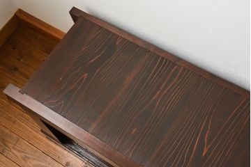 アンティーク家具　古民具・骨董 特大!九尺幅　重厚な水屋箪笥ローボード(1)(ローチェスト、テレビボード、テレビ台、キャビネット、収納棚)