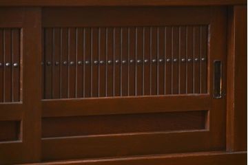 アンティーク家具　古民具・骨董 特大!九尺幅　重厚な水屋箪笥ローボード(1)(ローチェスト、テレビボード、テレビ台、キャビネット、収納棚)