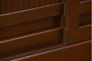 アンティーク家具　古民具・骨董 特大!九尺幅　重厚な水屋箪笥ローボード(1)(ローチェスト、テレビボード、テレビ台、キャビネット、収納棚)