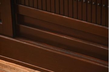 アンティーク家具　古民具・骨董 特大!九尺幅　重厚な水屋箪笥ローボード(1)(ローチェスト、テレビボード、テレビ台、キャビネット、収納棚)